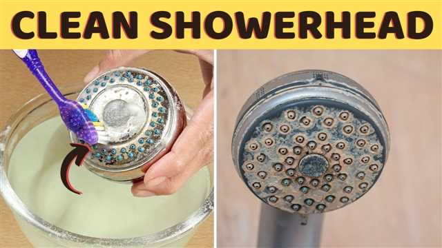 Step 4: Scrub the shower head