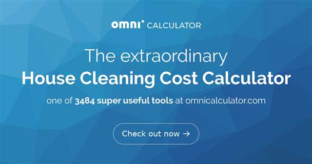 House cleaning cost calculator uk