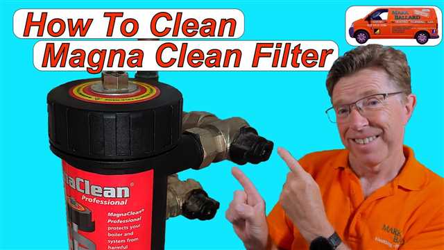Steps to clean a MagnaClean filter: