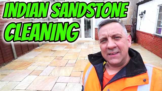 How to clean sandstone patio