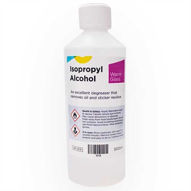 Isopropyl alcohol for cleaning