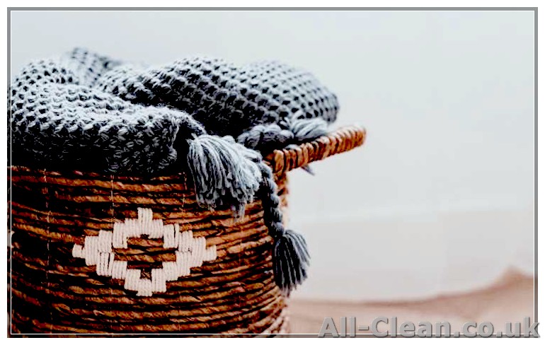 7. Clean wicker baskets quarterly